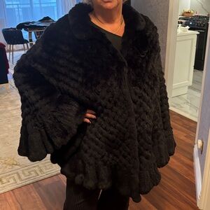 Luxurious Black Fur Coat